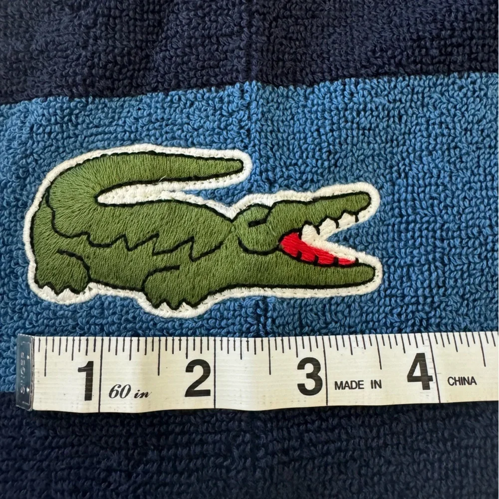 HP🎉LACOSTE trio of 100% cotton towels- classic alligator brand. Zoom in 4 deets